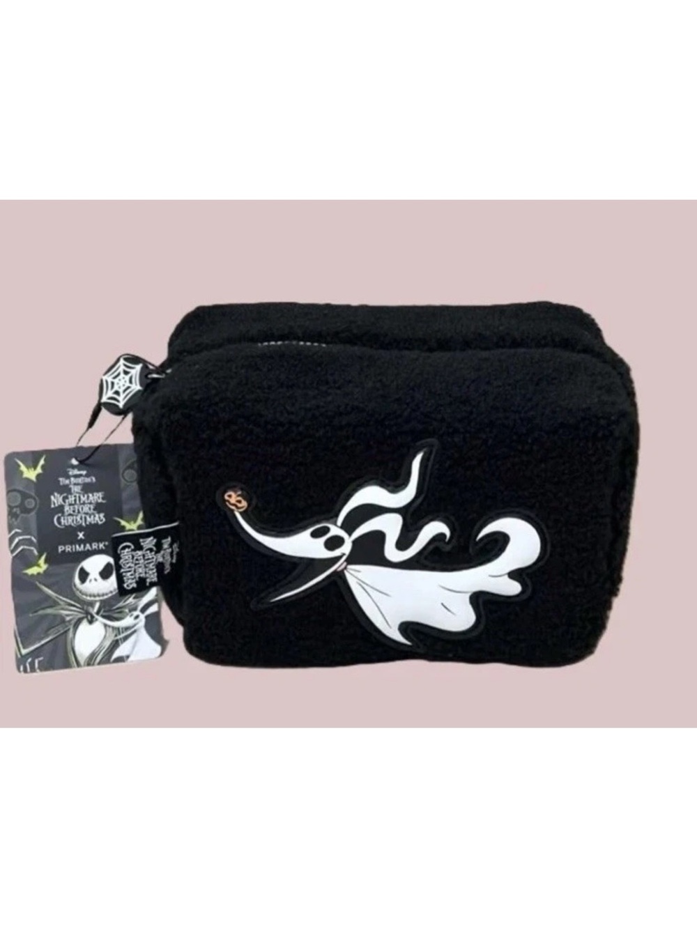 Primark Black The Nightmare Before Christmas Zero Plush Cosmetic Bag